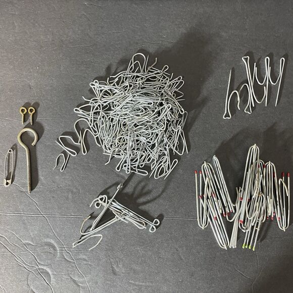 Huge Lot of VTG Curtain Drapery Pleating Hooks Curtain Hardware Mixed Lot - Picture 2 of 5